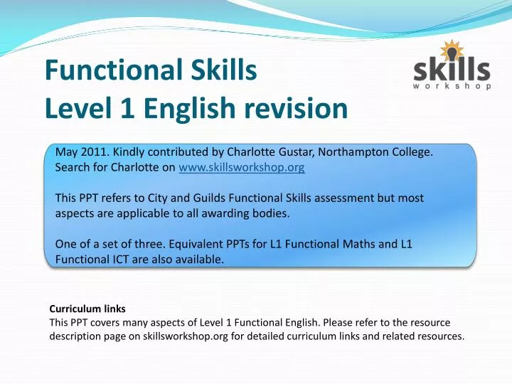 ppt-functional-skills-level-1-english-revision-powerpoint-presentation-id-1229394