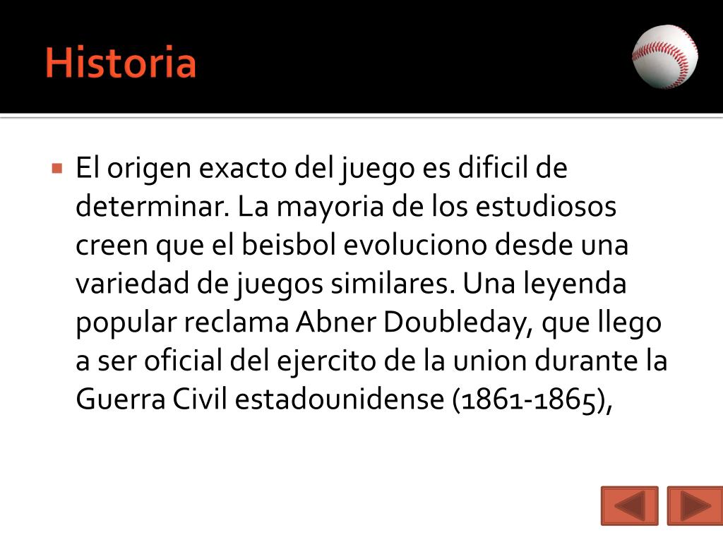 PPT - Historia del Béisbol PowerPoint Presentation, free download -  ID:1230505