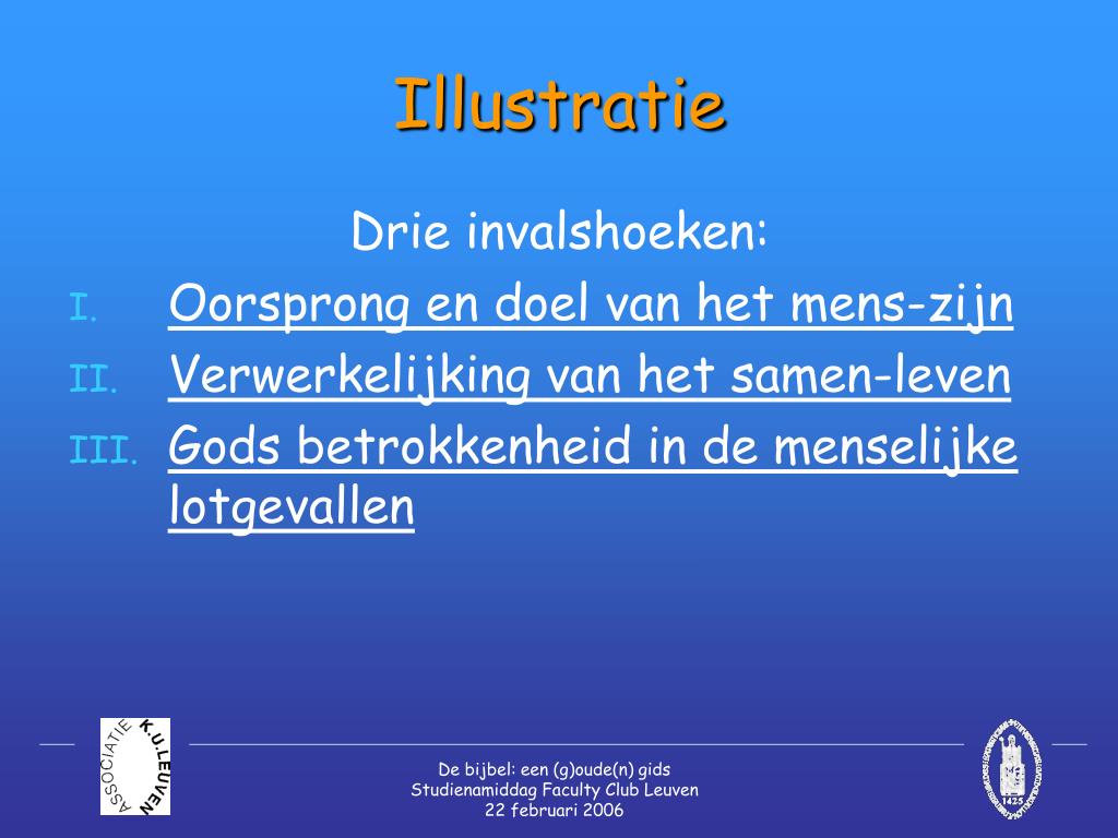 PPT - Een (g)oude(n) gids Bijbelse antwoorden op menselijke vragen