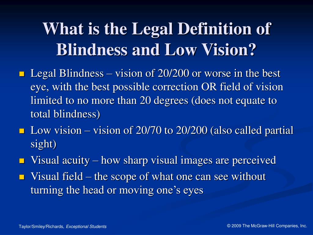 What's the Difference Between Low Vision and Blindness?