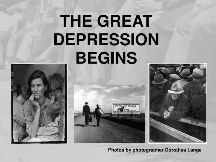 the great depression begins n.