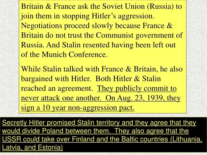 a look into the non aggression pact of germany and the soviet union and the succeeding events Hitler and stalin – the non-aggression pact the soviet union and nazi germany should have been the the imports of soviet raw materials into germany over the. a look into the non aggression pact of germany and the soviet union and the succeeding events Hitler and stalin – the non-aggression pact the soviet union and nazi germany should have been the the imports of soviet raw materials into germany over the.