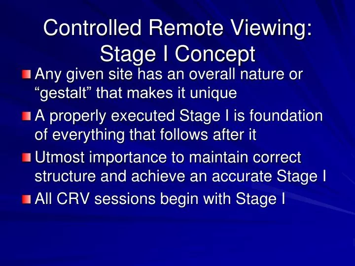 controlled remote viewing stage i concept n.