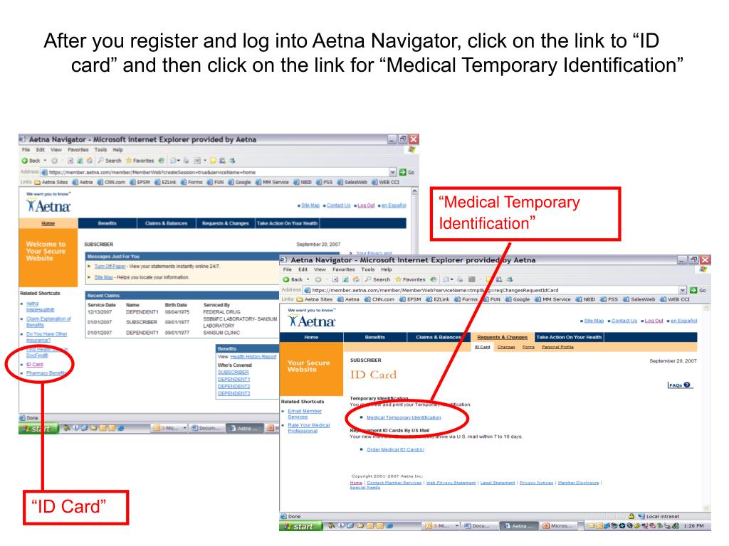 PPT To print a temporary ID card Go to the home page