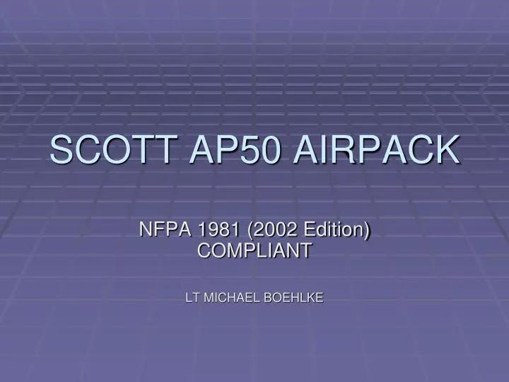 scott ap50 airpack n.