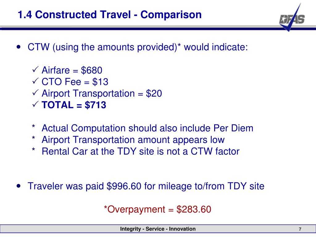 dts trax travel estimate