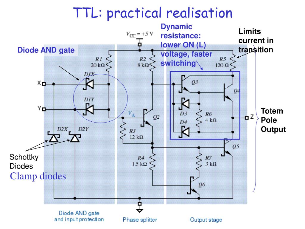 Limit output. Diodes Limited схемы. Clamping Diodes для чего используется. Цифровые TTL (Transistor-Transistor Logic) мониторы. Totem Pole output что это.