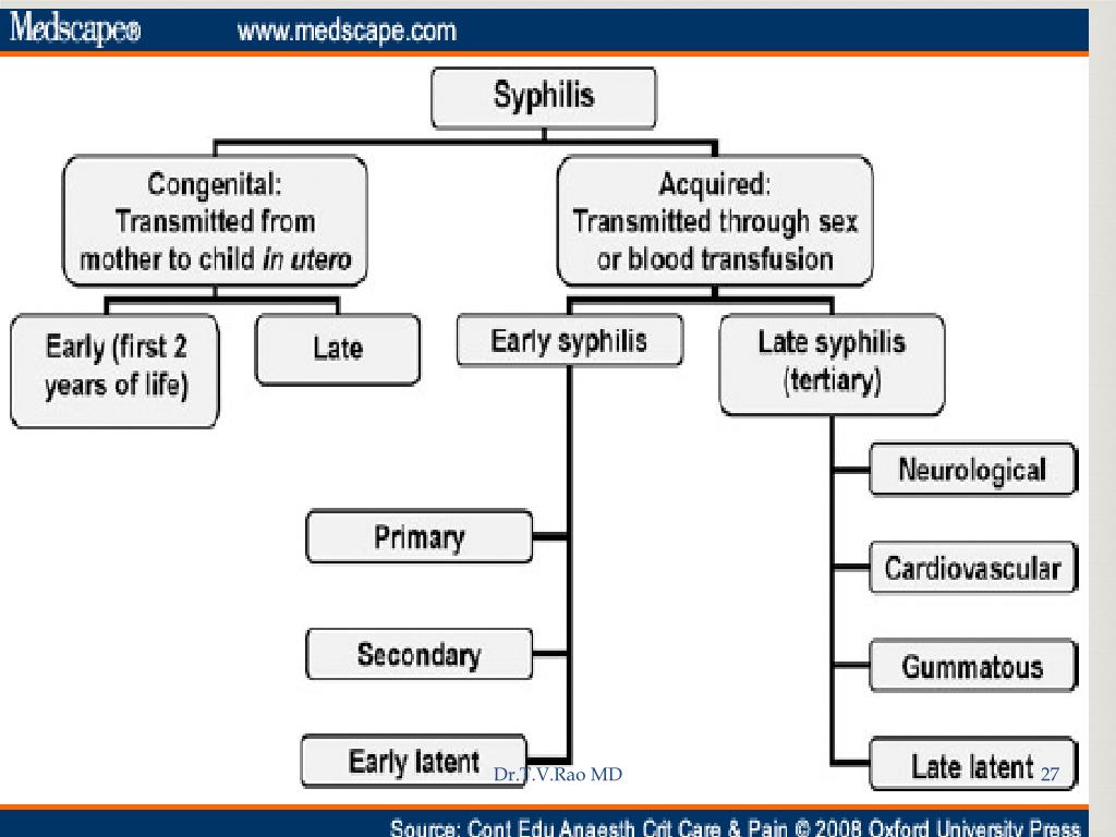 clinical presentation of primary syphilis