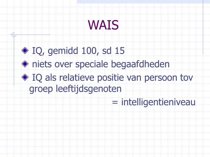 PPT - WAIS PowerPoint Presentation, Free Download - ID:1236201