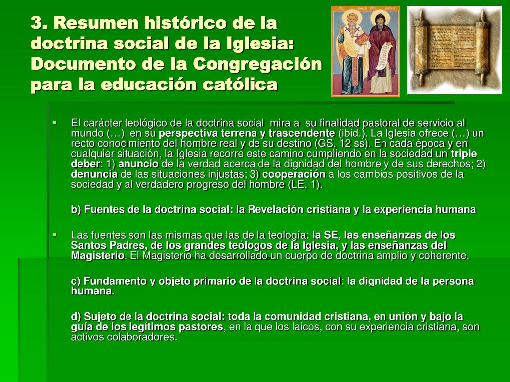 PPT - El Magisterio Social de la Iglesia y su transmisión a los jóvenes  PowerPoint Presentation - ID:1236638