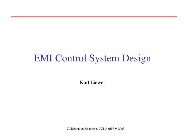 emi control system design n.