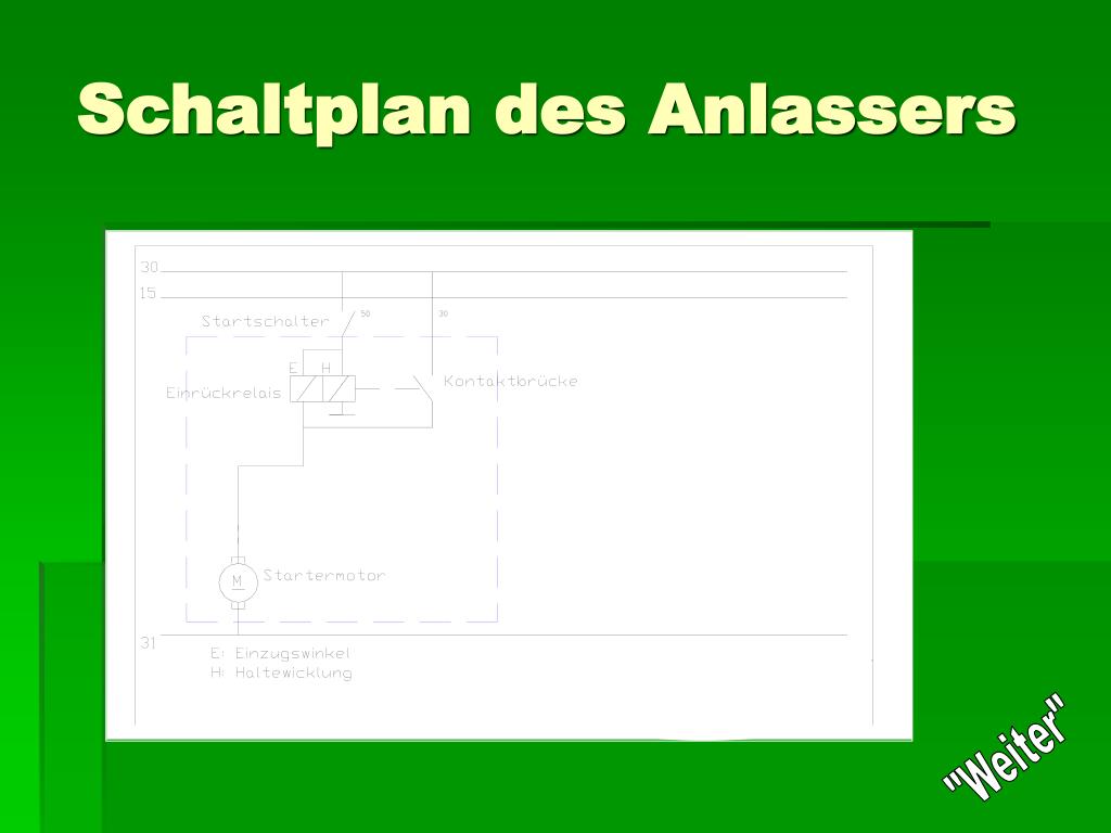 Schaltplan Anlasser Bosch - Wiring Diagram