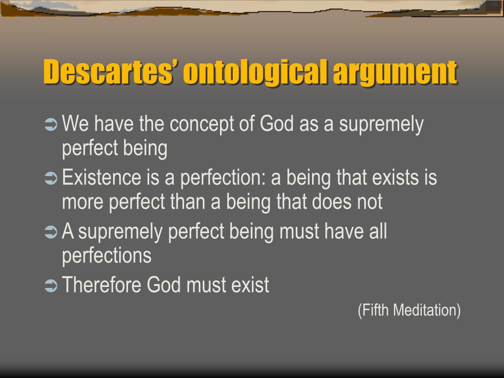 descartes ontological argument