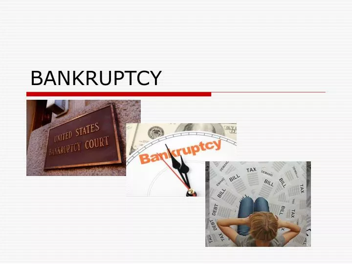 bankruptcy n.