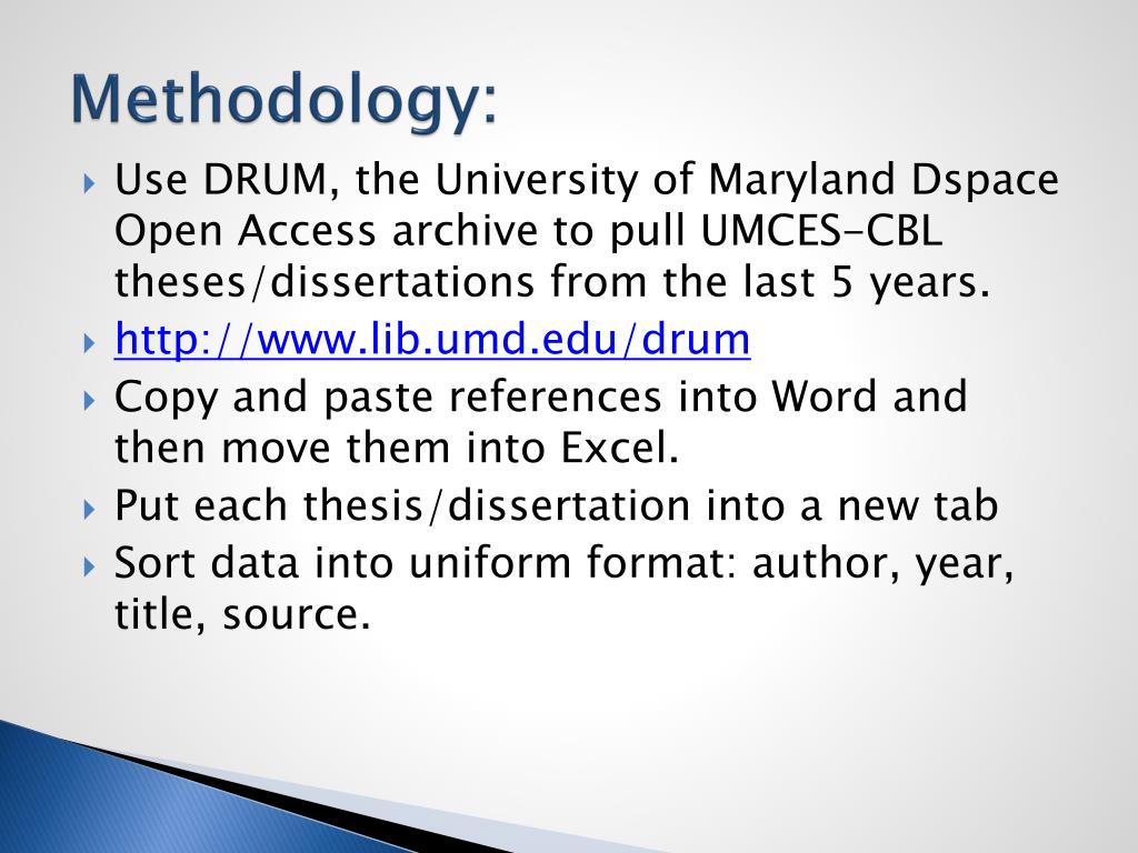 Dissertation citation analysis