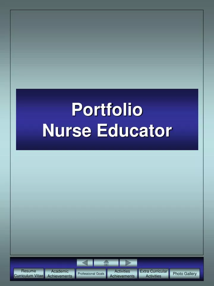 PPT Portfolio Nurse Educator PowerPoint Presentation, free download