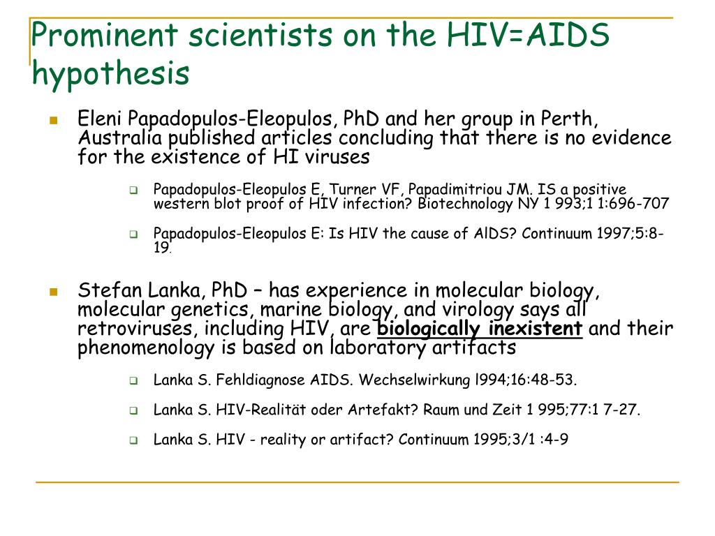 Ppt The Other Side Of The Hiv Aids Debate Evaluating Scientific Evidence Hidden In Plain