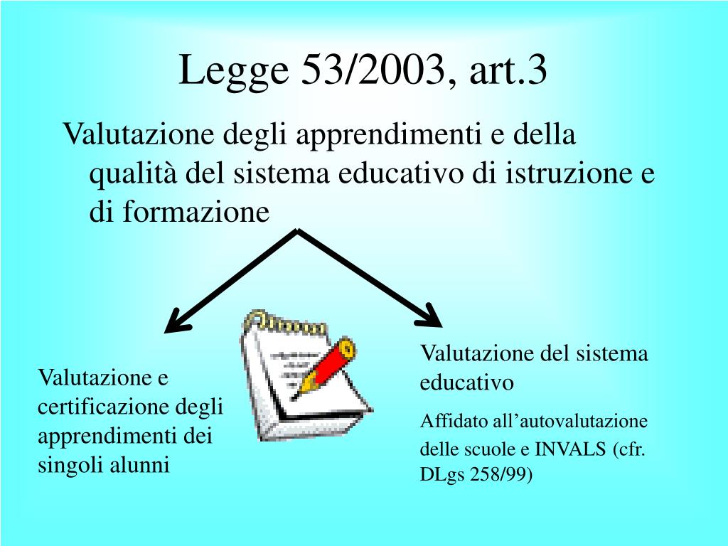 Legge N 53 Del 2003 Sintesi PPT - VALUTAZIONE PowerPoint Presentation, free download - ID:1246521