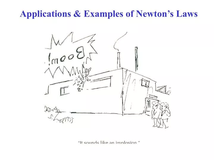applications examples of newton s laws n.