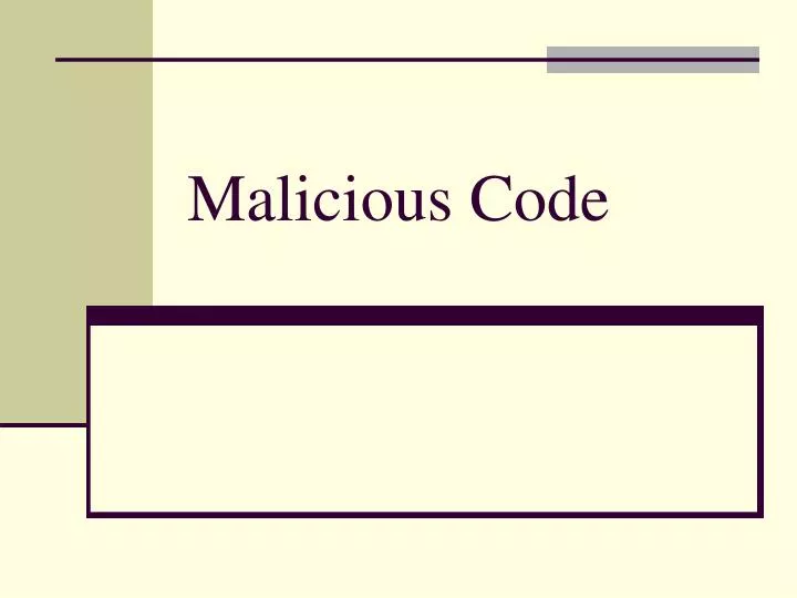 malicious code n.