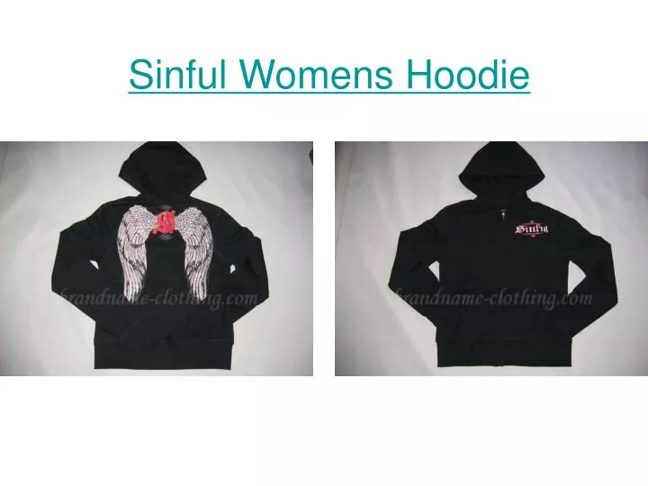 sinful womens hoodie n.