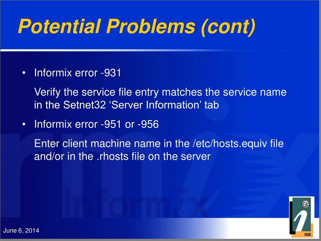 informix 956 error