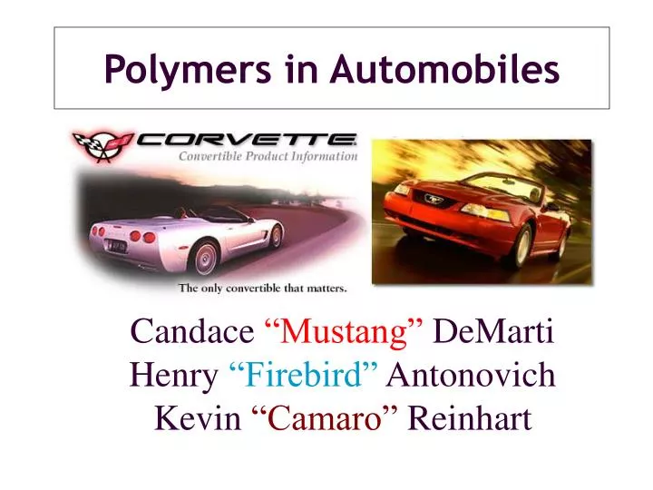 polymers in automobiles n.