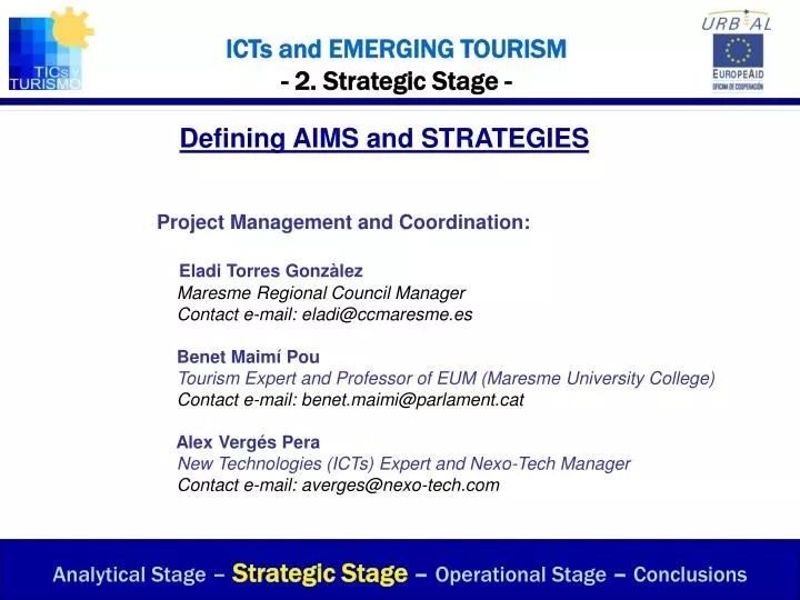icts and emerging tourism 2 strategic stage n.