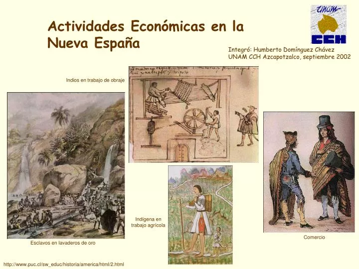 PPT Actividades Económicas en la Nueva España PowerPoint