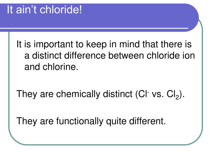 PPT Residual Chlorine & Chlorine Demand PowerPoint Presentation ID
