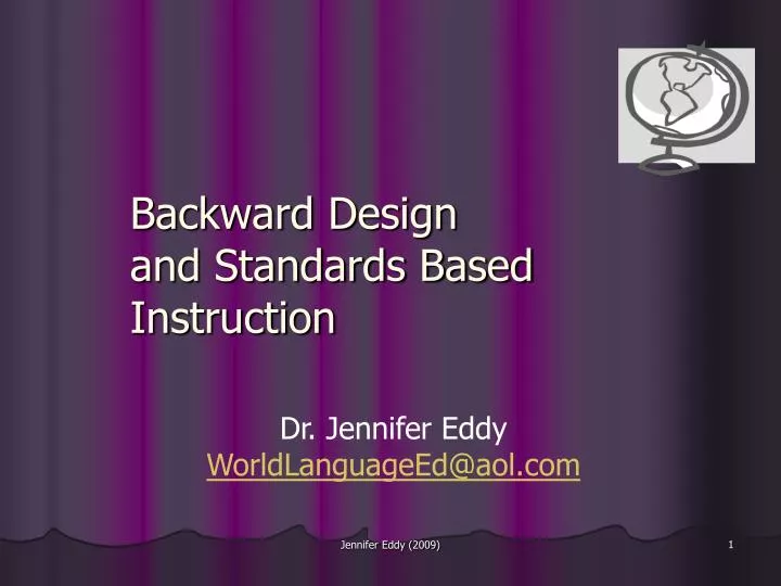 Ppt backward design and standards based instruction powerpoint