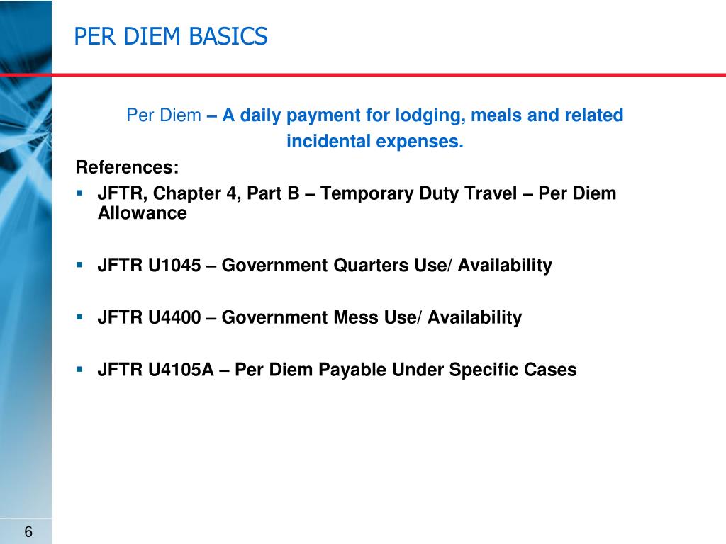 per diem definition per diem definition