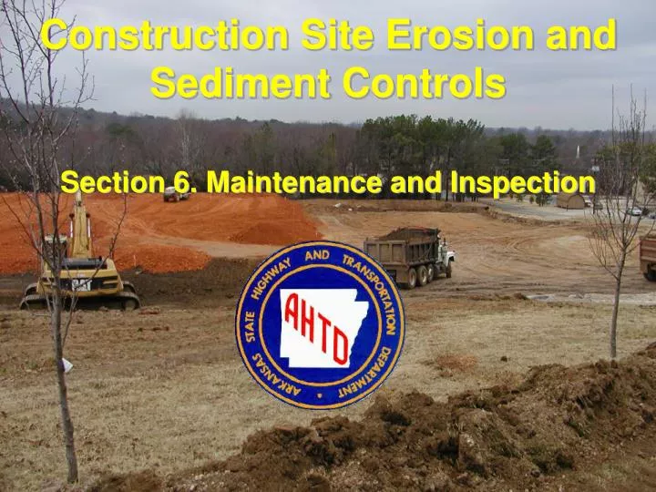 PPT - Construction Site Erosion and Sediment Controls PowerPoint ...