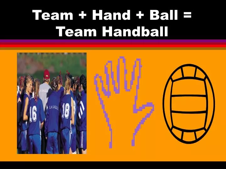 team hand ball team handball n.