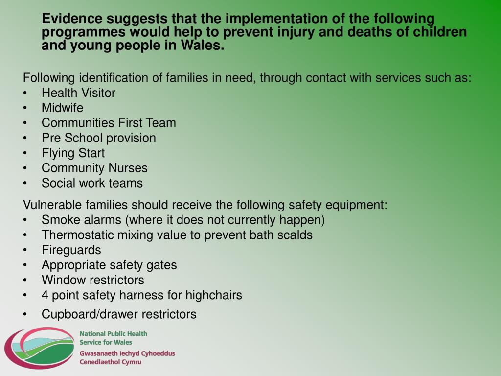 PPT - Injury prevention in the home environment for children and young ...