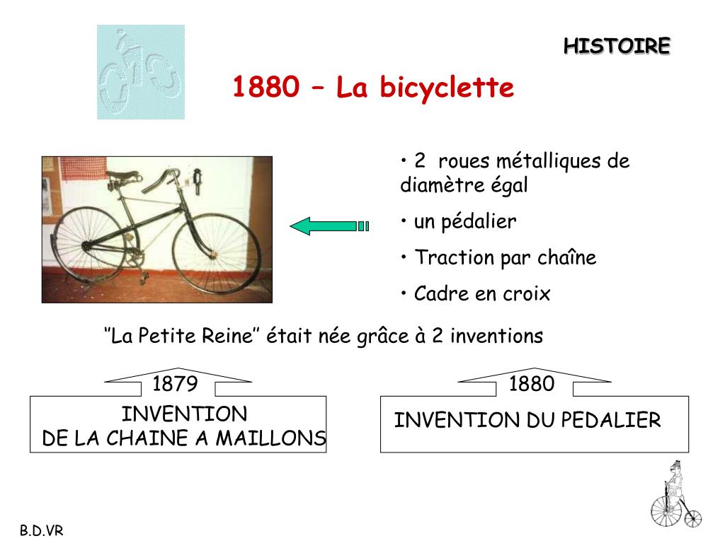description et fonctionnement de la première bicyclette
