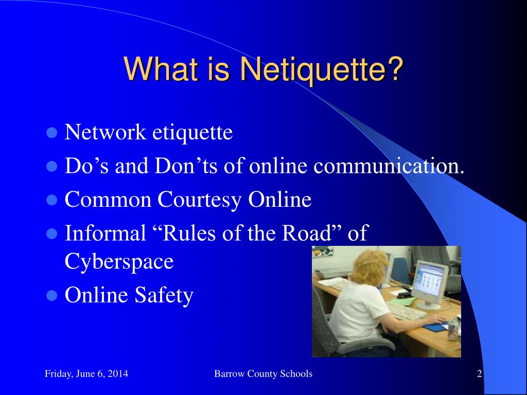 netiquette powerpoint presentation for students