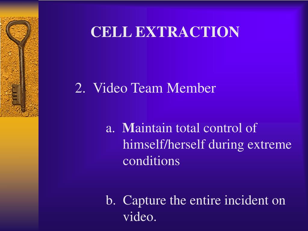 PPT MODULE 38 A Cell Extraction PowerPoint Presentation Free 