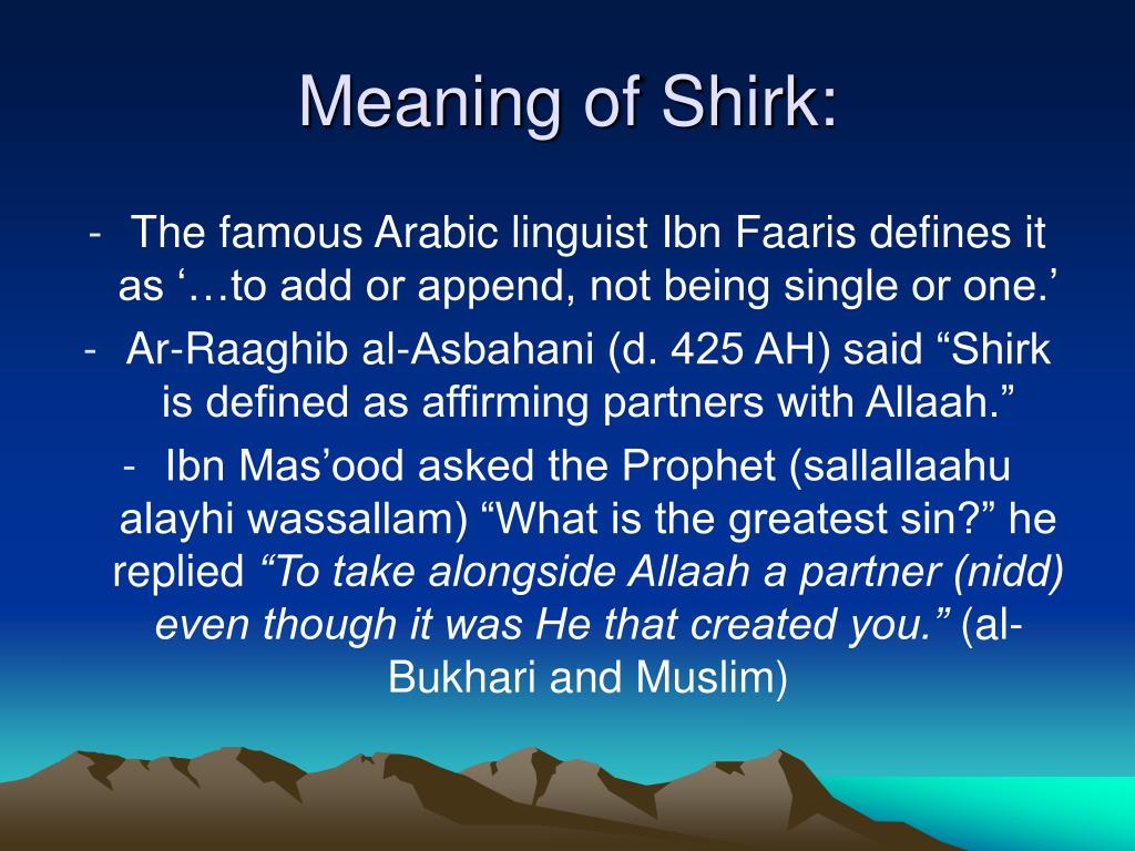 PPT - Shirk PowerPoint Presentation, free download - ID:1259613