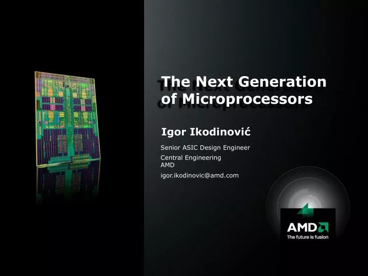PPT - The Next Generation of Microprocessors PowerPoint Presentation ...