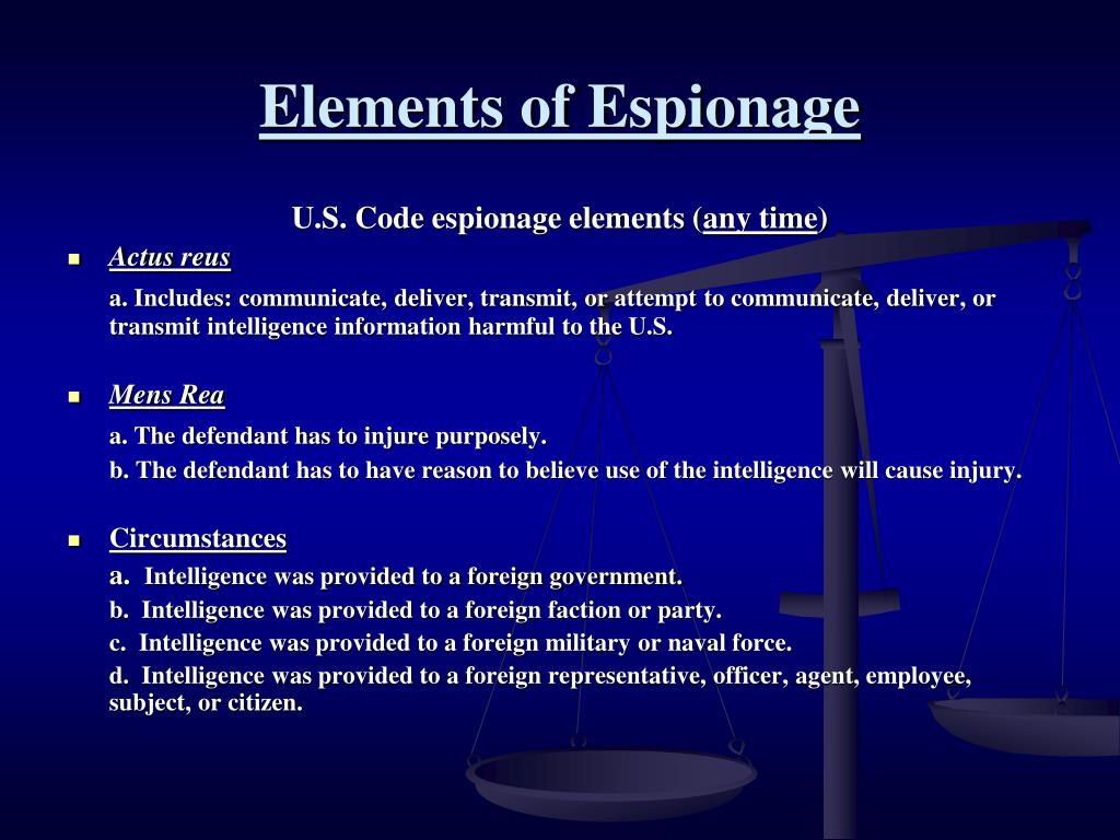 espionage definition and examples