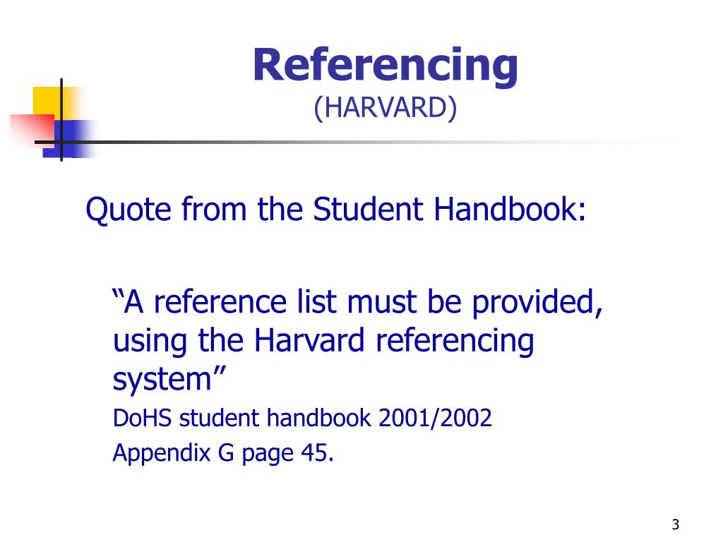 harvard referencing for dissertation