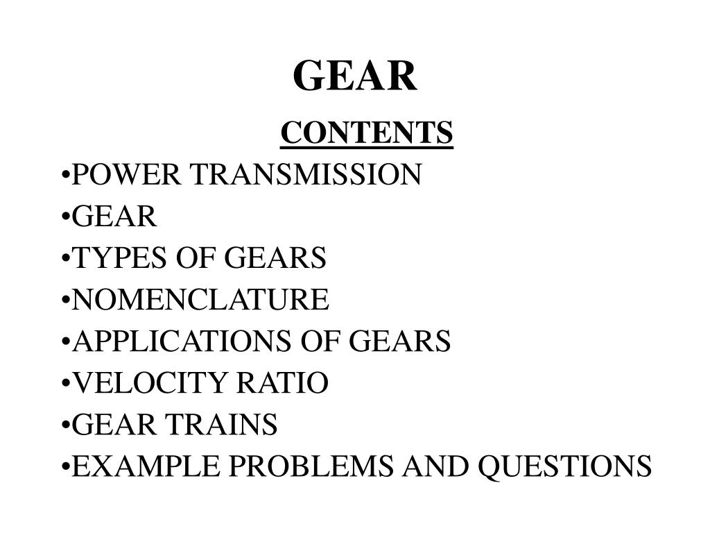 Gear Types, Design Basics, Applications and More - Basics of Gears