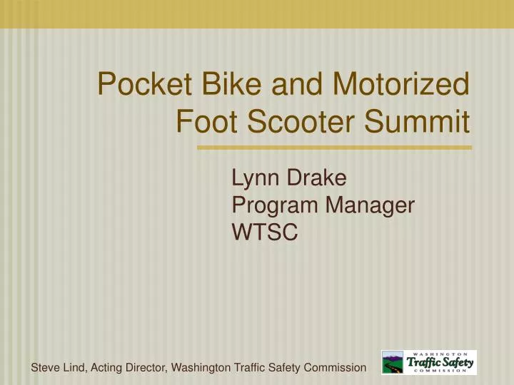 pocket bike and motorized foot scooter summit n.