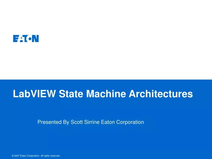 labview state machine architectures n.