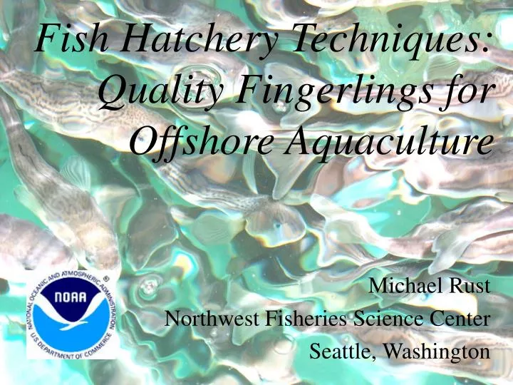 PPT - Fish Hatchery Techniques: Quality Fingerlings for ...