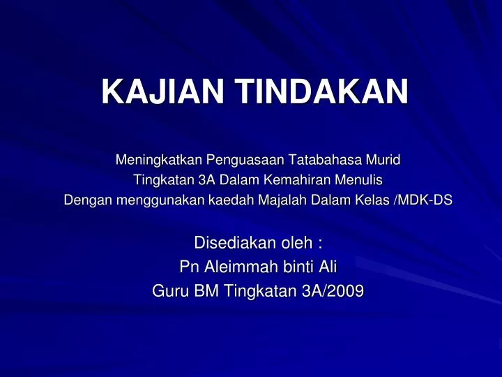 Ppt Kajian Tindakan Powerpoint Presentation Free Download Id 1267471