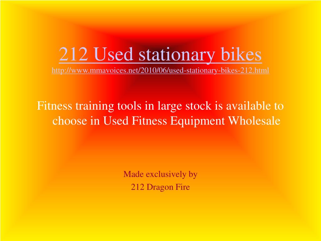 used stationary bikes