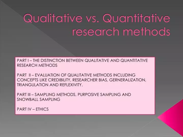 qualitative and quantitative research methods ppt