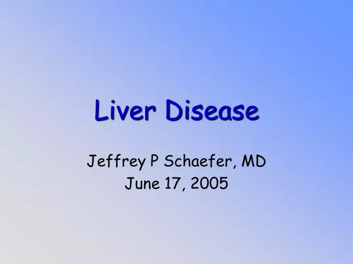 liver disease n.